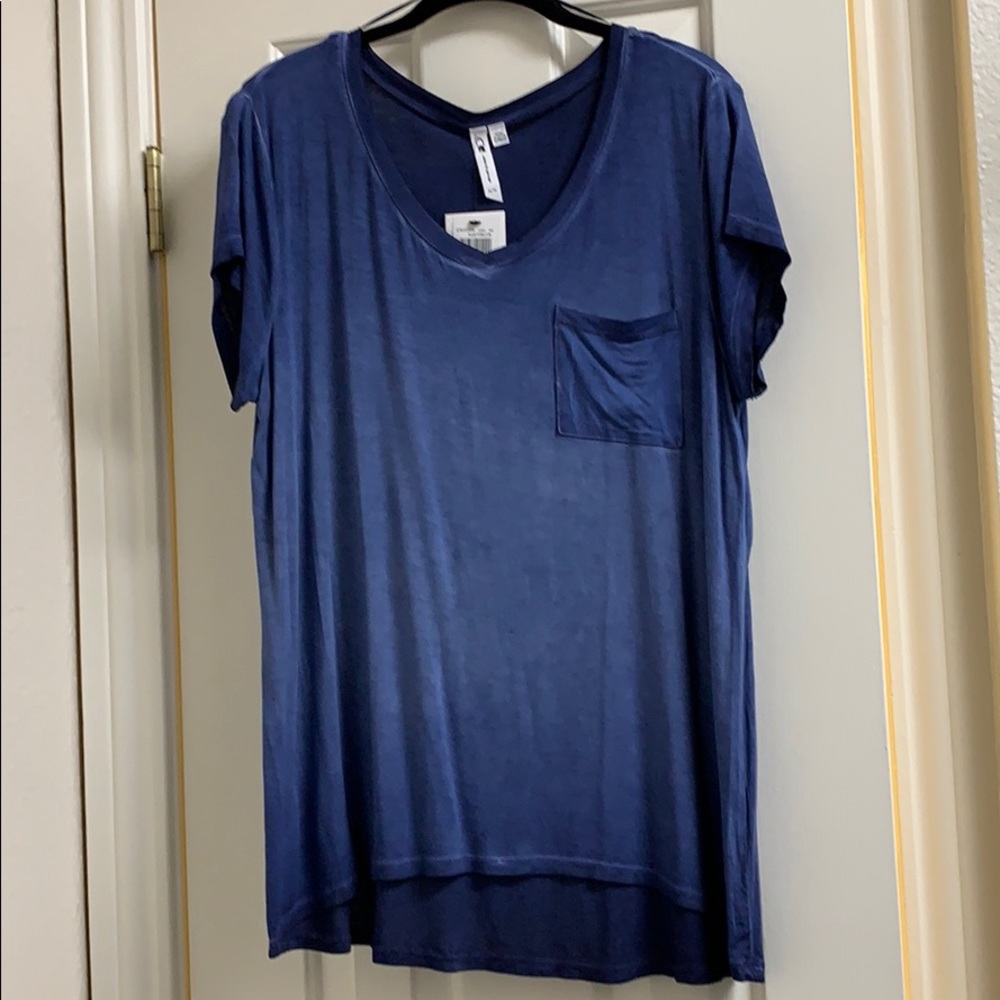 Cable & Gauge navy blue mineral wash shirt XL